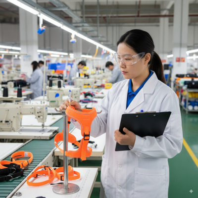 A person managing a predictable inventory chart, with stock levels flowing smoothly.