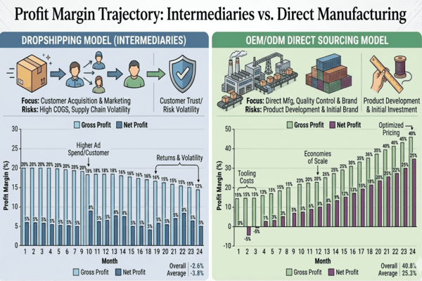 Profit Margin Trajectory: Intermediaries vs. Direct Manufacturing